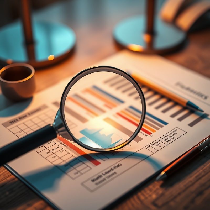 Lupă peste raport de audit SEO tipărit